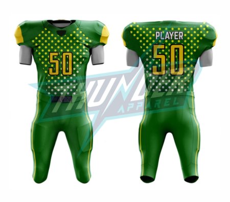 AFU-1010  Custom Sublimation Design, American football uniform.