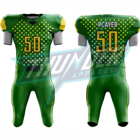 AFU-1010  Custom Sublimation Design, American football uniform.